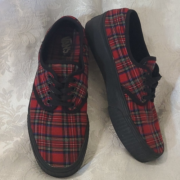 Vans Shoes - Rare VTG Tartan Vans